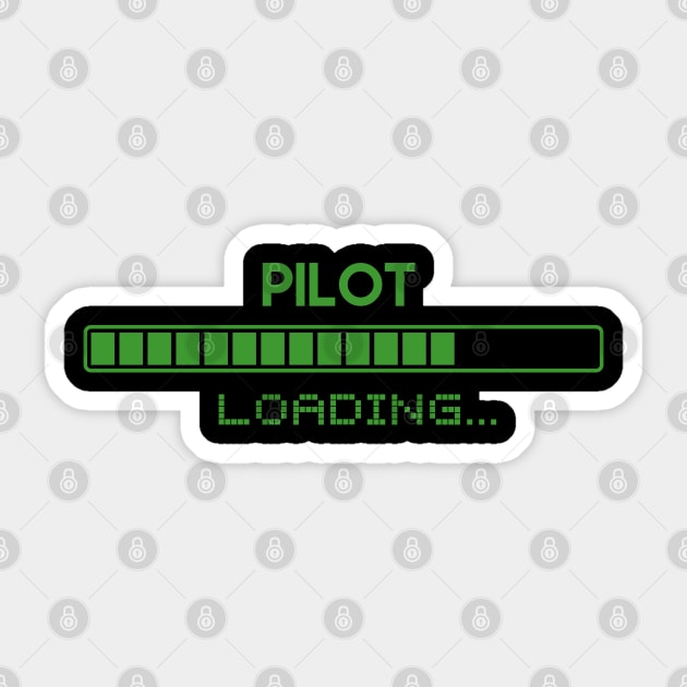 Pilot Loading Sticker by Grove Designs